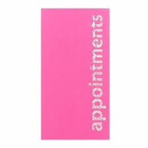 Appointment Book 3 Column Pink 